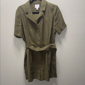 Nine West Olive Green Jumpsuit